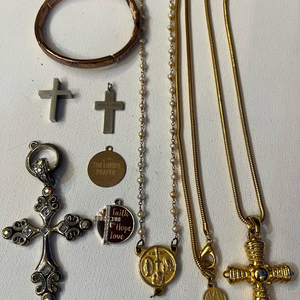 Gold and Silver Religious Jewelry miscellaneous Lott /  Anne Klein
